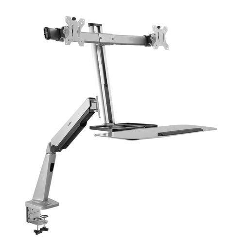 Monitor Mount Rocstor Y10N029-S1 Up to 32 Inches 15.8kg Weight Capacity Adjustable Silver