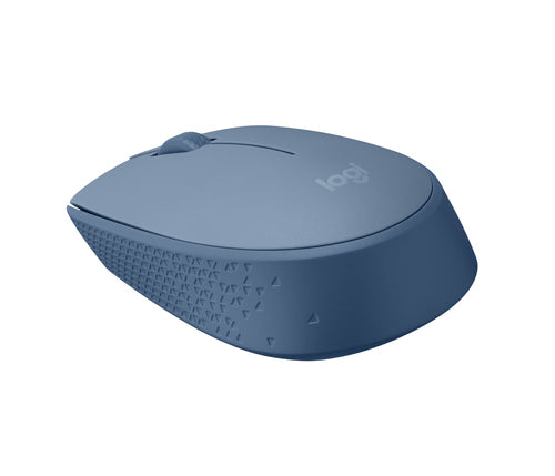 Logitech Wireless Optical Mouse 1000 DPI Beidhändig Blau-Grau