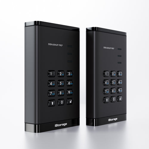 Sichere 1TB Portable SSD iStorage diskAshur PRO3 AES-XTS-Verschlüsselung USB Typ-A/C