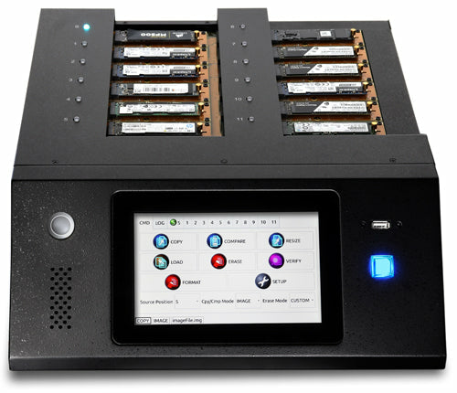 M.2 NVMe SSD Duplicator iStorage Kanguru Clone 11 25GB/min Copy Power