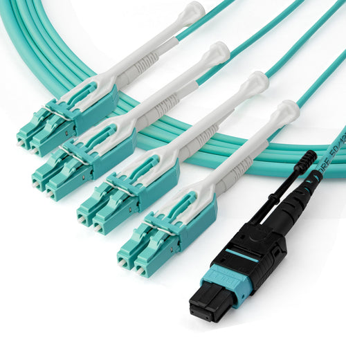 Fiber Optic Cable StarTech MTP to LC 1m OM3 Low Insertion Loss 40G