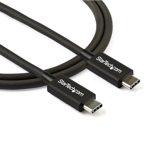 StarTech.com Thunderbolt 3 Cable 0.8m - 40Gbps - Black