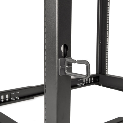 18U Freestanding Rack Cabinet with Adjustable Feet and Castor Wheels