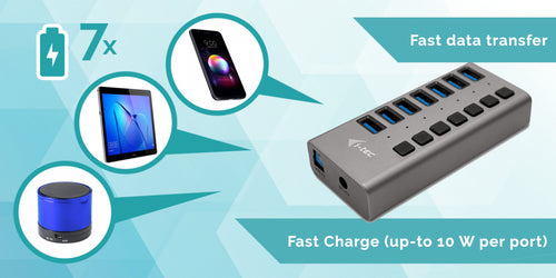 i-tec U3CHARGEHUB7 mobile device charger