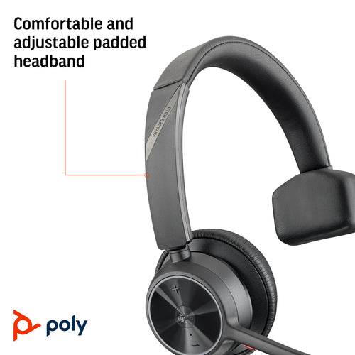 Headset HP Poly Voyager 4310 USB-C Microsoft Teams Certified Wired Wireless