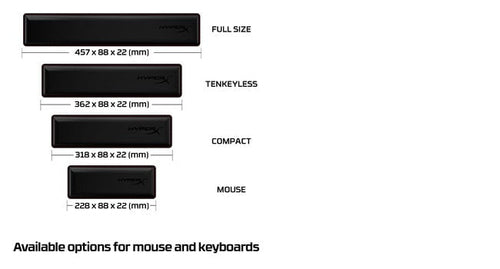 HyperX - Keyboard - Compact 60% 65% wrist rest