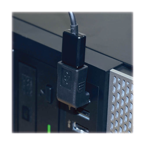 Universaler umkehrbarer USB-2.0-A-zu-Winkeladapter, Stecker/Buchse, Tripp Lite Schwarz