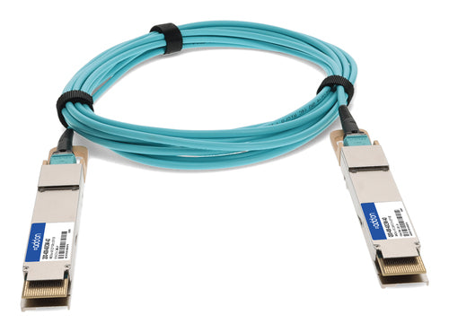 InfiniBand Fiber Optic Cable AddOn QDD-400-AOC5M 5m QSFP-DD AOC