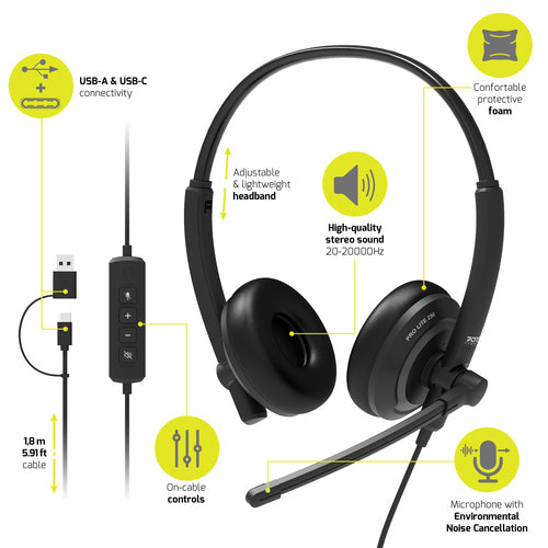 Port Designs PORT Connect 912005 headphones/headset