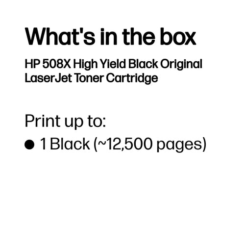 HP 508X Original LaserJet Tonerkartusche, Schwarz, hohe Reichweite