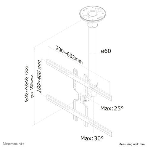 Neomounts FPMA-C400BLACK TV mount/stand
