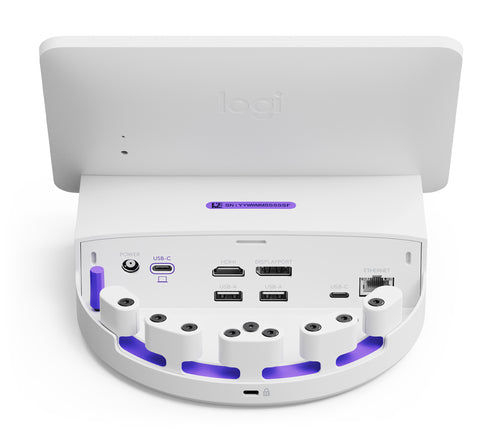 Video Conferencing System Logitech Logi Dock Flex High-Quality Audio Seamless Connectivity White