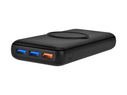 Power Bank Monoprice Wireless 20000mAh Quick Charge 3.0 Wireless Charging Black