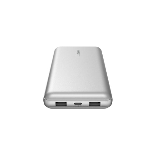Belkin BoostCharge 20000mAh Portable Power Bank Silver High-Capacity Charger