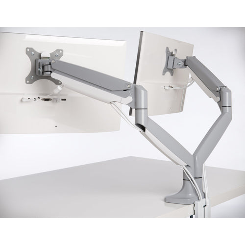 Kensington SmartFit Dual Monitorarm – Höhenverstellbar – Silber – 18 kg Tragfähigkeit