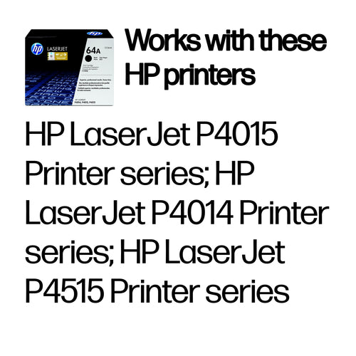 HP 64A Schwarz Original LaserJet Tonerkartusche - 10000 Seiten - Tonerkartusche