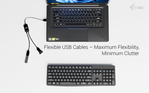 i-tec USB-A Cable HUB 2 port (2x USB-A) USB cable