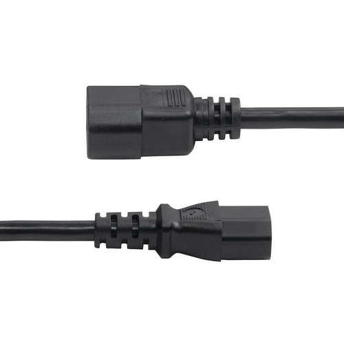 Power Extension Cord 2ft C14 to C13 PDU 10A 250V UL Listed