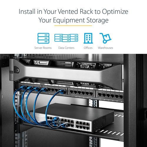 StarTech.com CABSHELFV1U-2PK rack accessory
