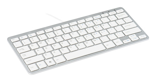 Ergonomic Keyboard R-Go Tools RGOECQYW Compact Wired USB QWERTY Mini White