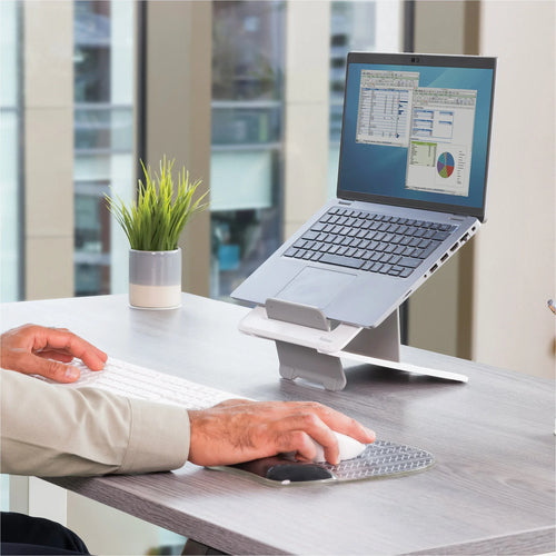 Fellowes Breyta Laptopständer – Weiß, höhenverstellbar, 14 Zoll kompatibel