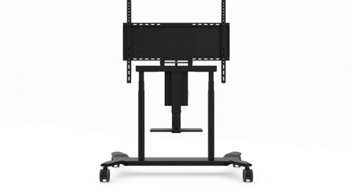 Multimedia-Wagen Rollständer Schwarz Aluminium Kunststoff Stahl 75kg Tragkraft