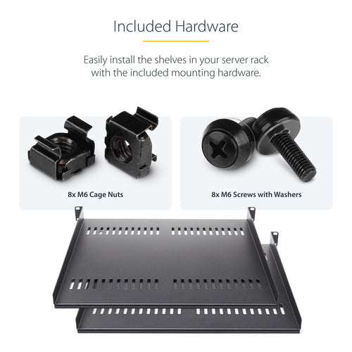 StarTech.com CABSHELF116V2PK rack accessory