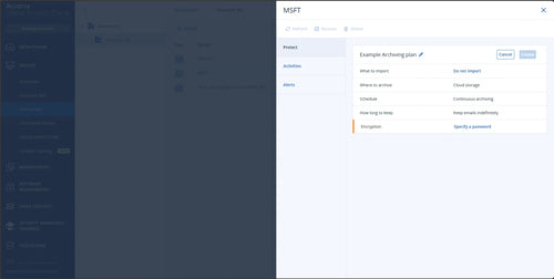 Acronis Email Archiving for Microsoft 365, 5 Seats, 1 year