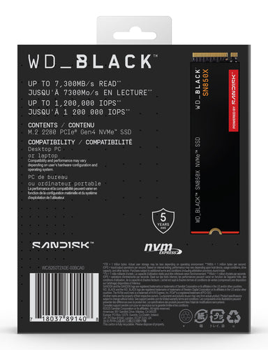 SanDisk Black WD_BLACK SN850X NVMe