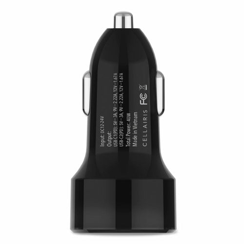 Mobile Device Charger Cellairis 12V 3A Cigar Lighter Black