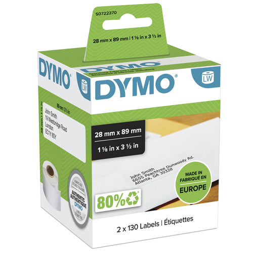 DYMO LW - Standard Address Labels - 28 x 89 mm - S0722370
