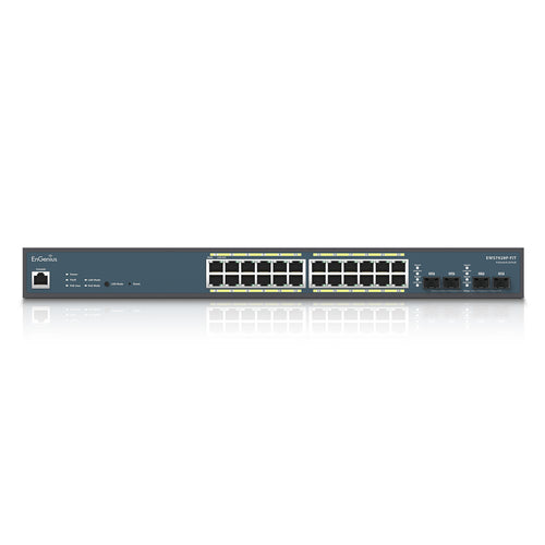 24-Port Gigabit Ethernet Managed Switch PoE mit 210W Netzteil