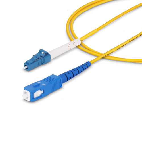 LC to SC 1m Fiber Optic Cable OS2 Single Mode 40G/100G Low Insertion Loss