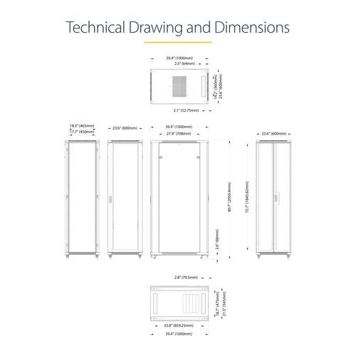 StarTech.com RK4236BKB rack cabinet