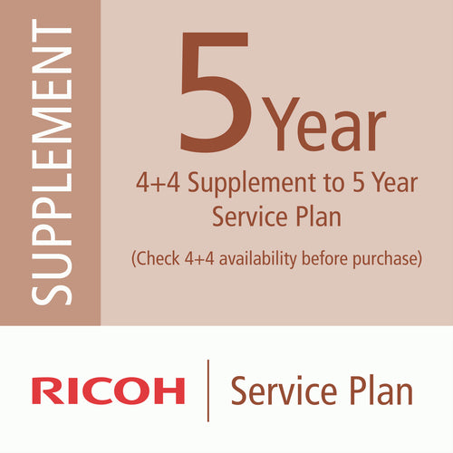 Ricoh 4+4 Supplement to 5 Year Service Plan
