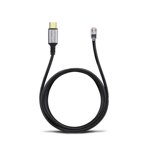 Headset Adapter StarTech.com UR9 USB-C to RJ-9 1.8m Black
