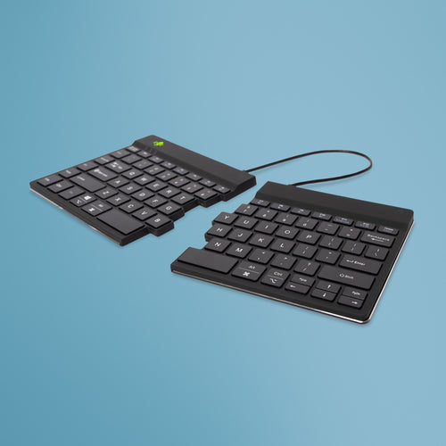 Ergonomische Split-QWERTY-Tastatur R-Go Tools Bluetooth Wireless Schwarz