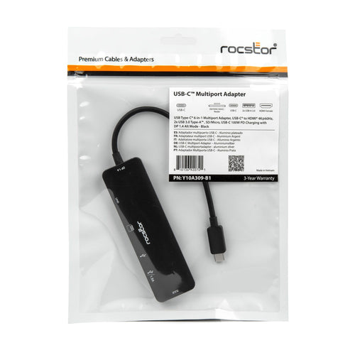 Rocstor Y10A309-B1 interface hub