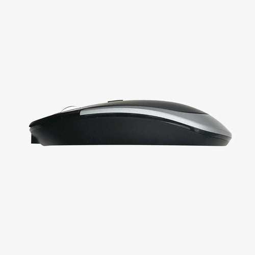 Kabellose Bluetooth Maus, beidhändig, 2400 DPI, Schwarz-Grau