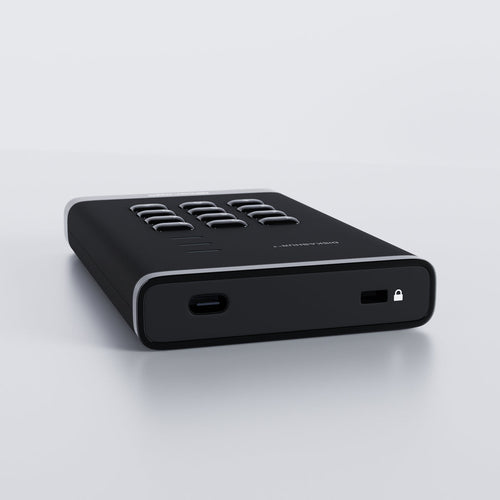 iStorage diskAshur3 2TB Hardware-verschlüsselte SSD USB Typ-C 448MB/s Passwortgeschützt