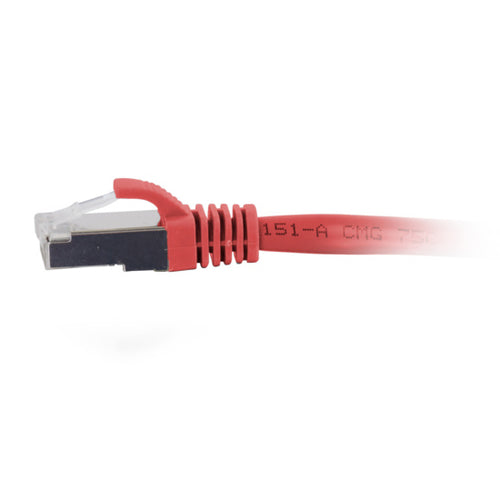 Cat6a Networking Cable 3ft Red S/FTP RJ-45 High-Speed