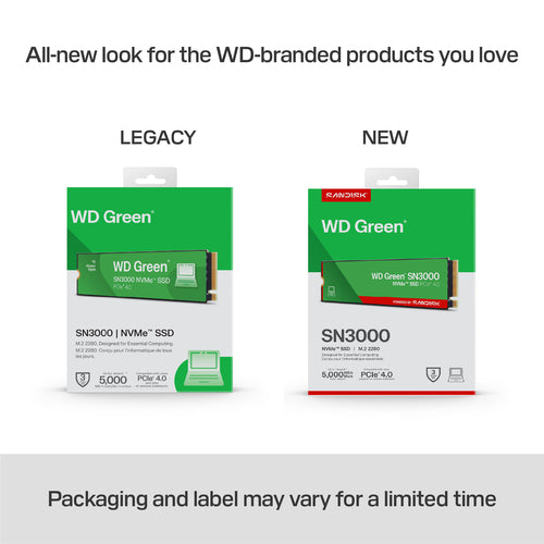 SanDisk Green WD SN3000 NVMe