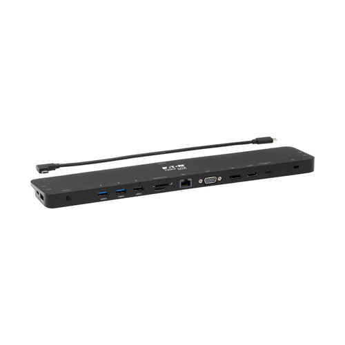 USB-C Dock Tripp Lite U442-DOCK7D-B Triple Display 4K HDMI DP VGA 100W PD