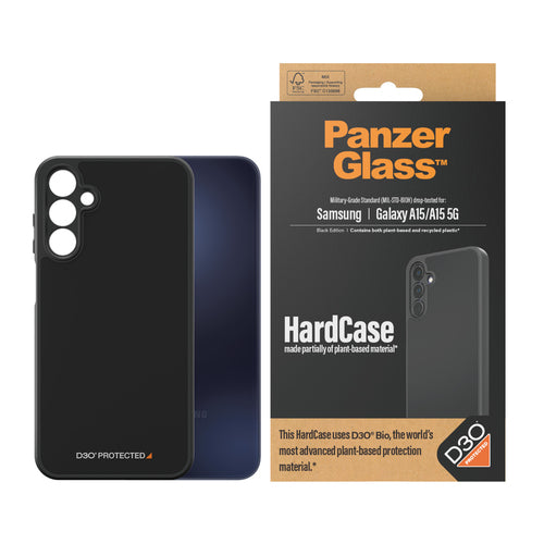 PanzerGlass ® HardCase Black with D3O® Samsung Galaxy A15 | A15 5G mobile phone case