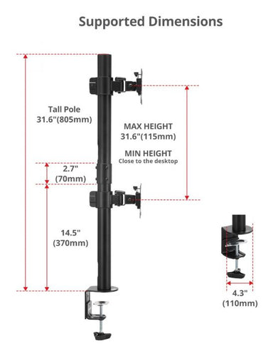 Siig CE-MT5G11-S1 monitor mount / stand