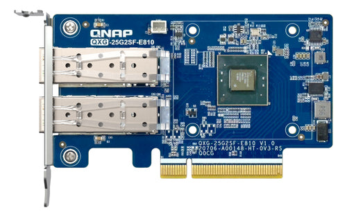 25Gbps PCI Express Network Card QNAP QXG-25G2SF-E810 Internal Wired Fiber