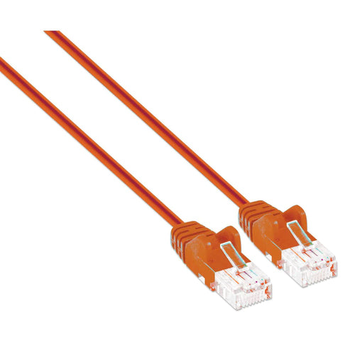 Cat6 Networking Cable 0.3m U/UTP RJ-45 Intellinet Orange Slim