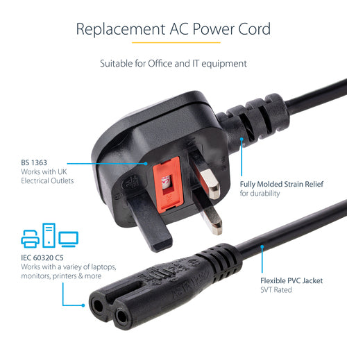 StarTech.com PXTNB2SUK6 power cable