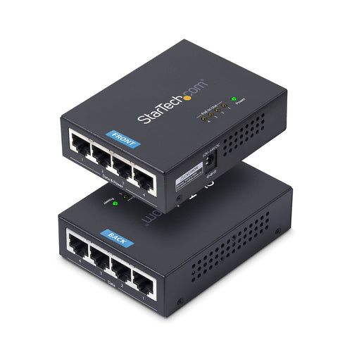 PoE-Injektor 4-Port Gigabit Midspan PoE+ Adapter 30.8W