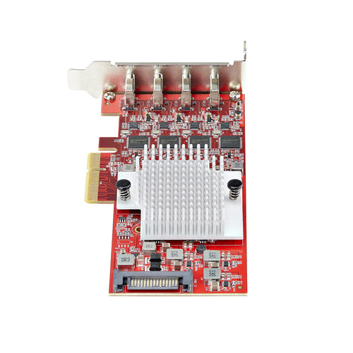 StarTech.com P10Q4C-USB-CARD-LP interface cards/adapter